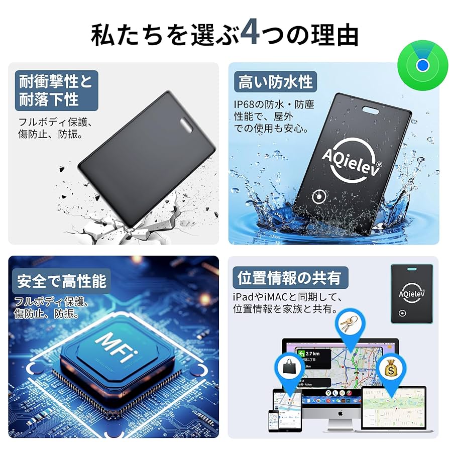 Amazon.co.jp: 紛失防止タグ 【2025 業界超薄！最大5年長持ち